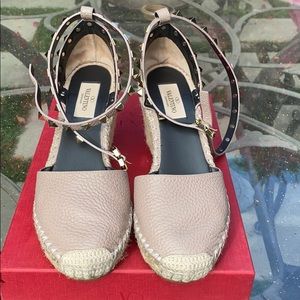 Rock stud double wedge Valentino shoe
